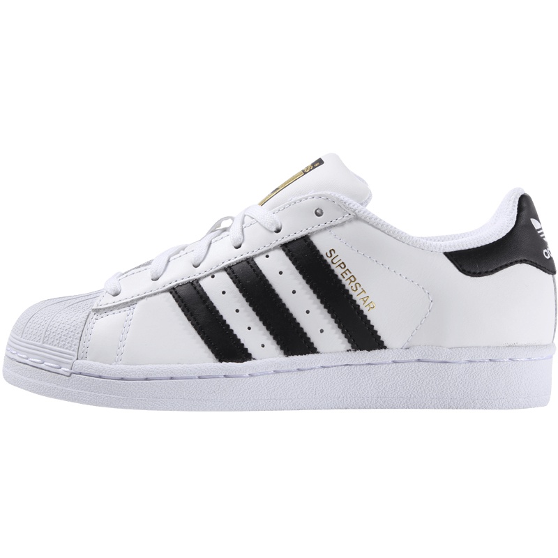 adidas阿迪达斯三叶草男女鞋运动板鞋小白鞋贝壳头金标C77124