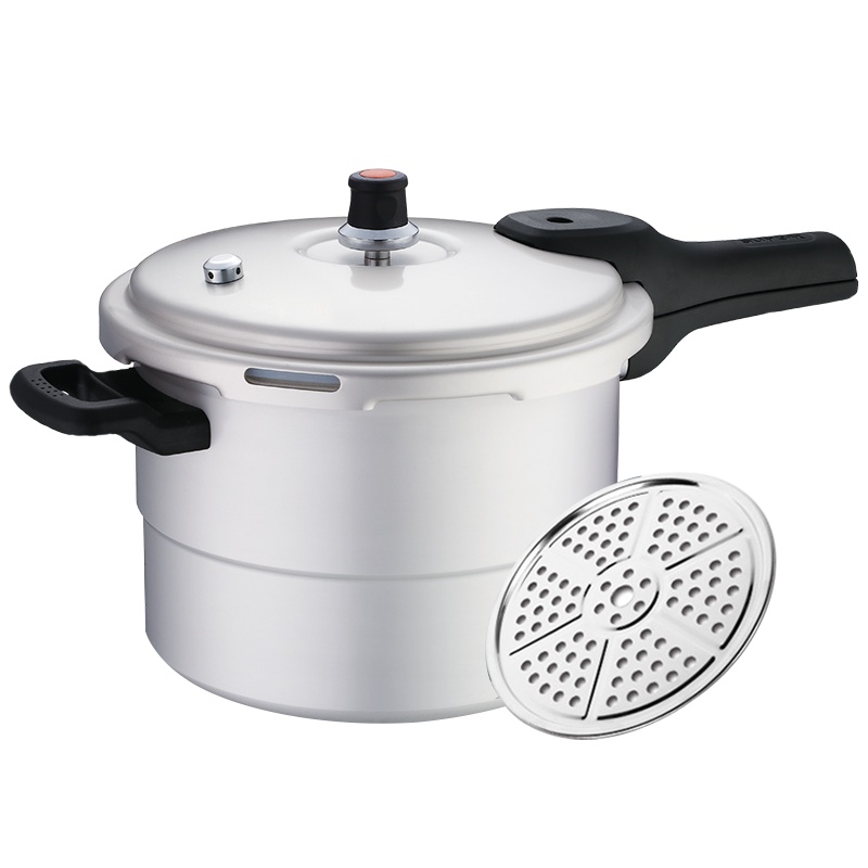 苏泊尔(SUPOR)好帮手高压锅铝合金压力锅家用带蒸格煤气灶燃气灶专用20cm明火专用YL209H2