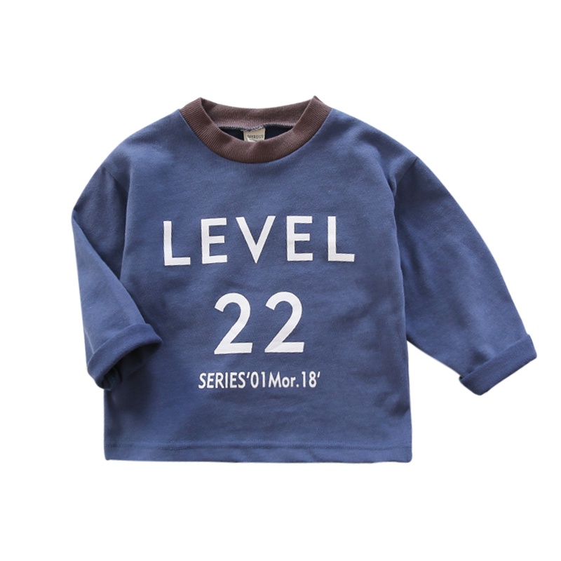 2019新款童装春天男女童半高领长袖T恤1-2-3岁婴幼宝宝卫衣打底衫