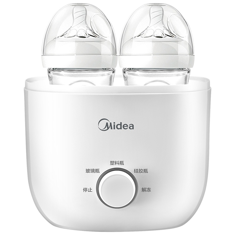 美的(Midea)双瓶暖奶器温奶器智能恒温婴儿多功能奶瓶加热器MI-WNK0201