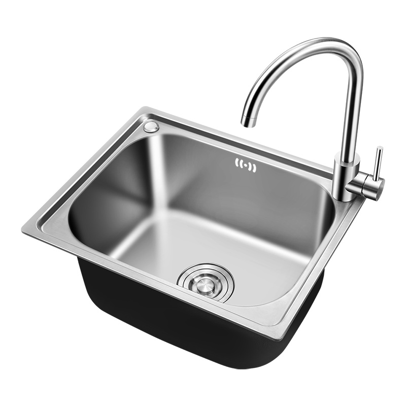华帝 (VATTI) 304不锈钢拉伸单槽 拉丝不锈钢洗菜盆 厨房水槽 厨房洗碗盆