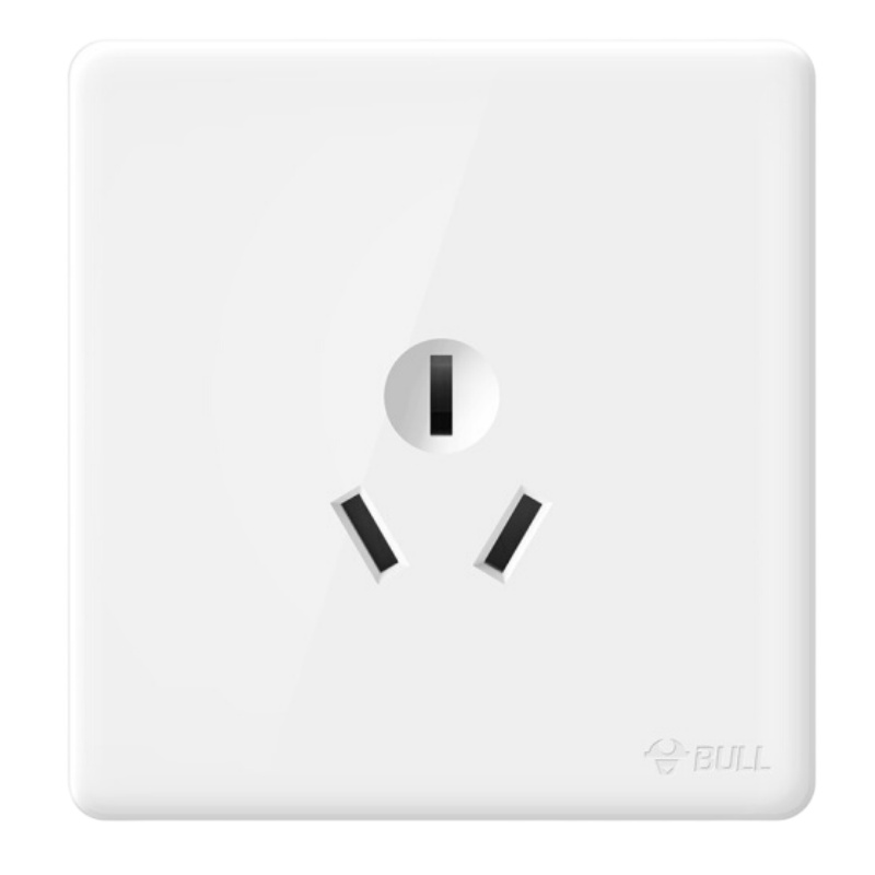 公牛(BULL) 开关插座 G28系列 一位三极三孔插座16A 86型面板G28Z104 珍珠白 暗装 (单位:件)