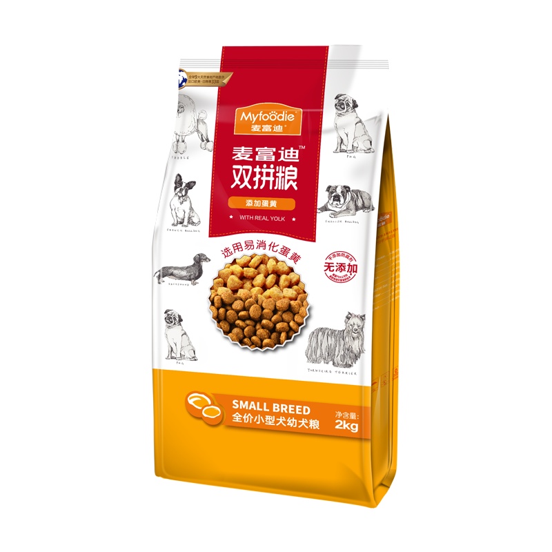 麦富迪 麦富迪蛋黄双拼狗粮小型犬幼犬2kg