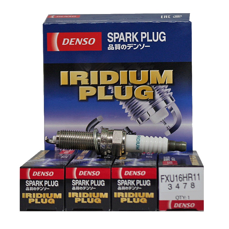电装(DENSO)双铱金·火花塞FXU16HR11适用于雅阁/悦动/I30/福瑞迪/索兰托(单支装)