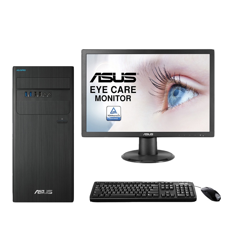华硕(ASUS)D640MB 商用台式机21.5英寸显示器( HH I5 8400 8G 1T 集显 黑 无系统)