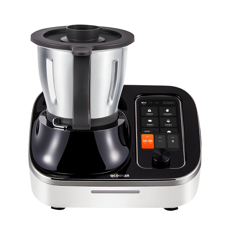 圈厨(QCOOKER)多功能智能料理机无油烟AI智能商用绞肉机研磨机家用全自动炒菜机饭煲电蒸锅切碎机烹饪机器人一体机C