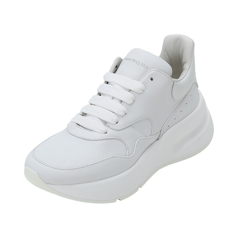 亚历山大·麦昆 ALEXANDER MCQUEEN 女士 皮革系带休闲运动鞋 586410 WHRU3