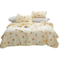 梦洁(MENDALE)家纺 空调被夏凉被双人薄被子夏天单人学生春秋儿童被芯夏被森森果绿