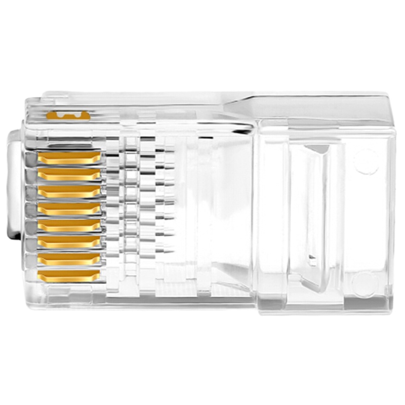 优族(youzu) 六类非屏蔽水晶头 千兆水晶头 CAT6网络连接头 8P8C YZA-7101 100个每盒