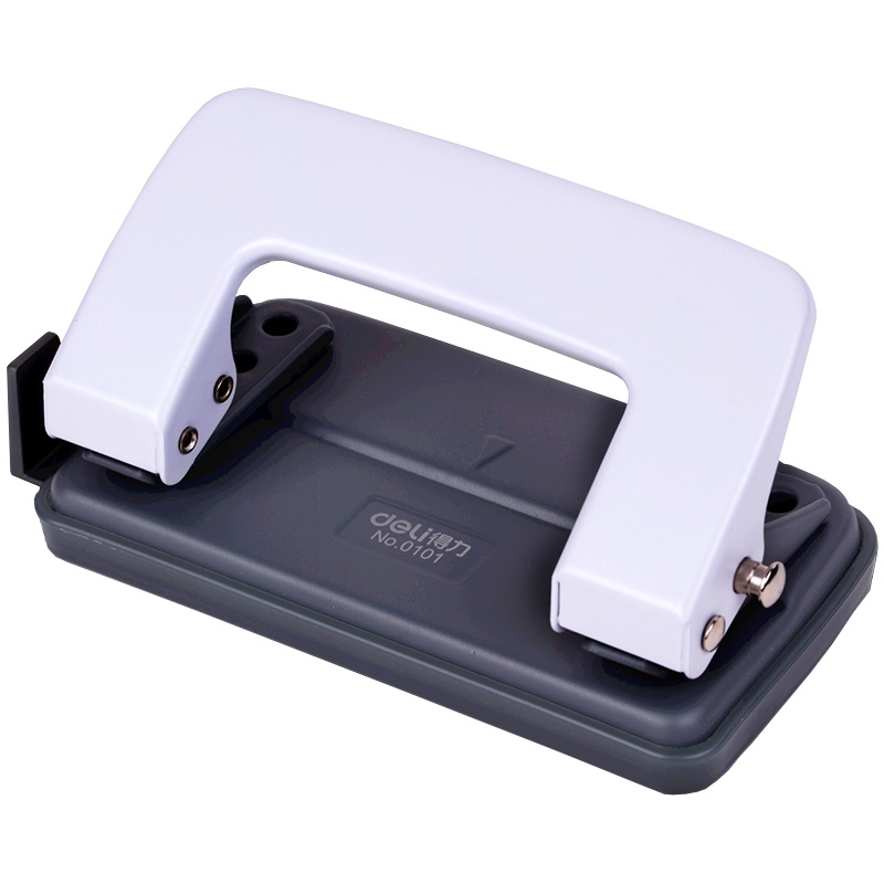 得力(deli)0101双孔打孔机 二孔打孔器 文件装订器打洞机 打洞器装订机 金属材质 515×265×255mm