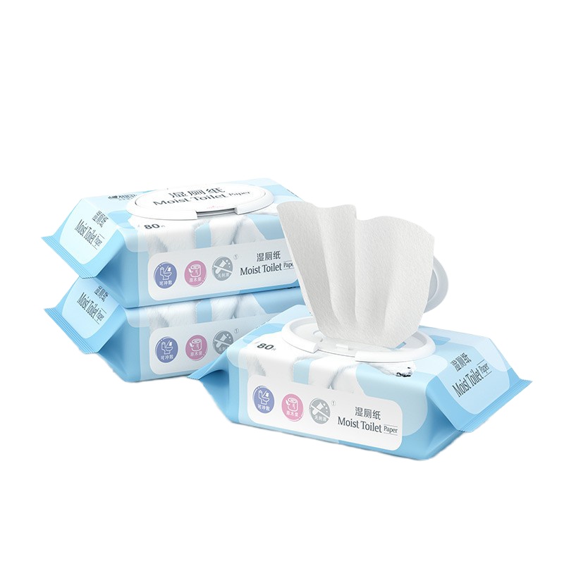 心相印湿厕卫生纸巾抽纸成人湿厕纸80片装 5包