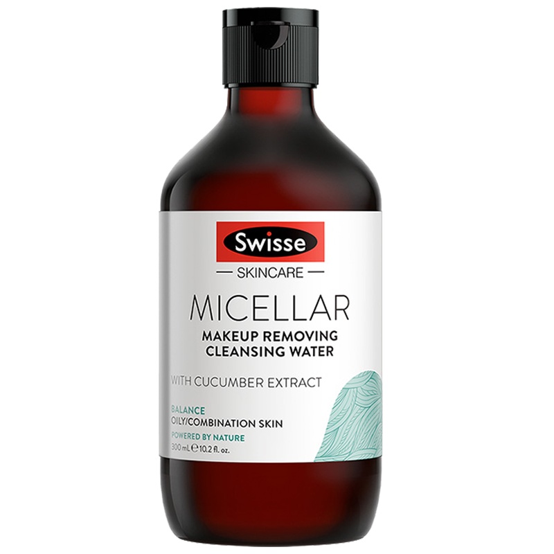 Swisse小黄瓜深层清洁卸妆水洁肤水300ml 收缩毛孔保湿补水 任何肤质通用