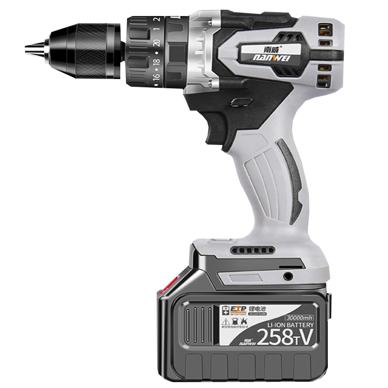 南威大功率无刷锂电池钻充电钻家用充电式手枪钻手电钻冲击钻转