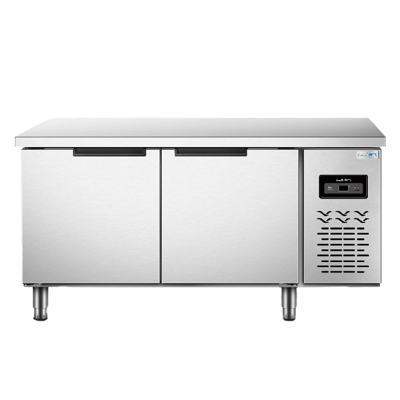 新飞(Frestech)商用厨房 冷藏工作台 单温冷冻 大容量 冷冻柜 冰柜 不锈钢卧式水吧1280单温冷冻