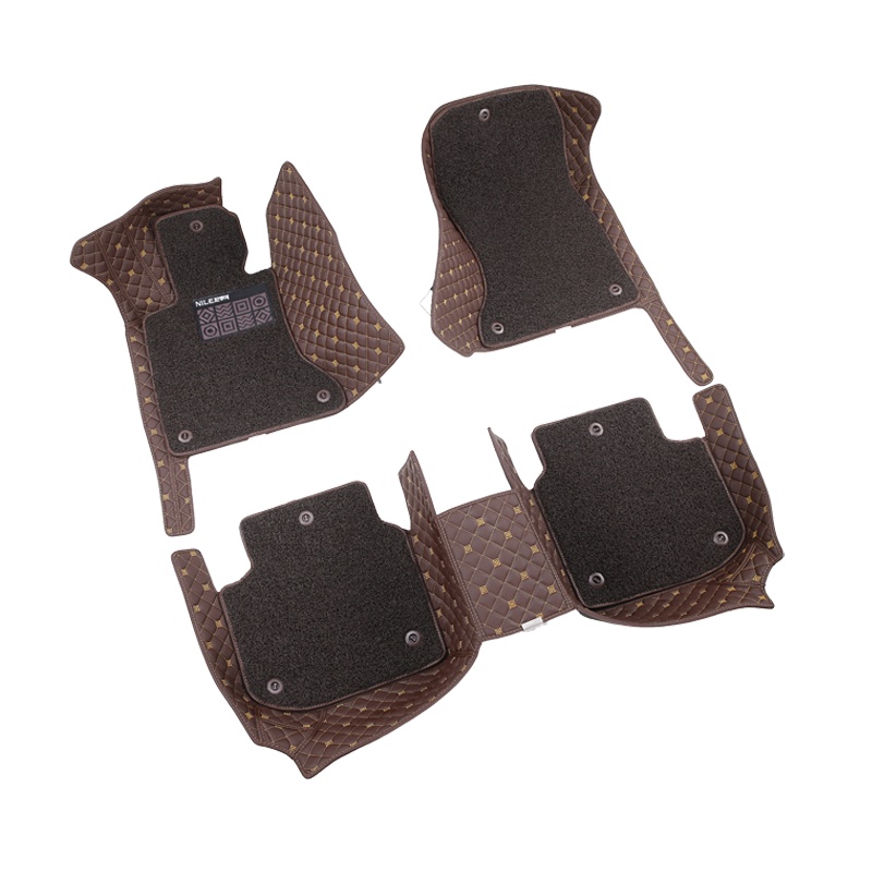 尼罗河NILE全包围优质丝圈超耐磨皮革双层脚垫 前程似锦