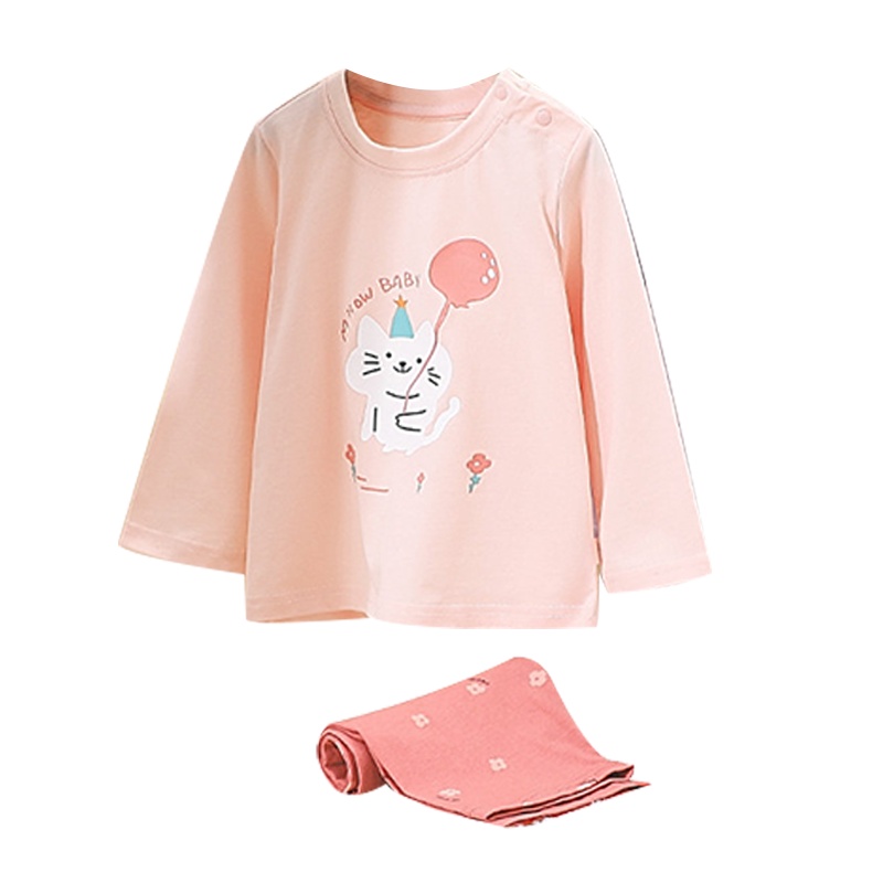 猫人21年秋季新品女童睡衣纯棉家居服儿童睡衣