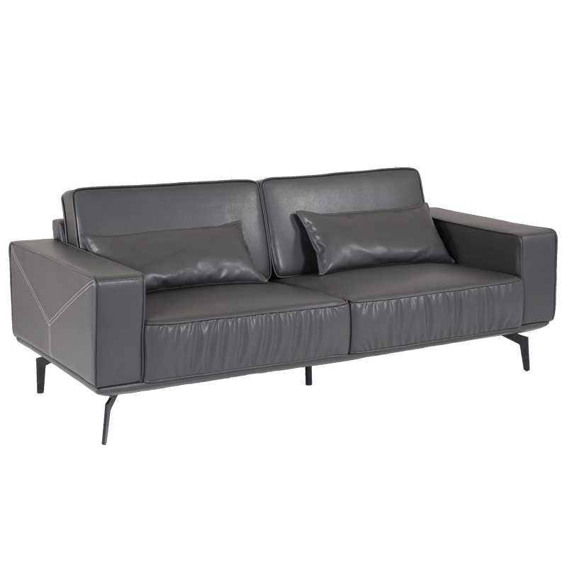 【硕辉】DK-8907单人位现代简约 办公沙发 接待会客 舒适时尚皮艺沙发（西皮）