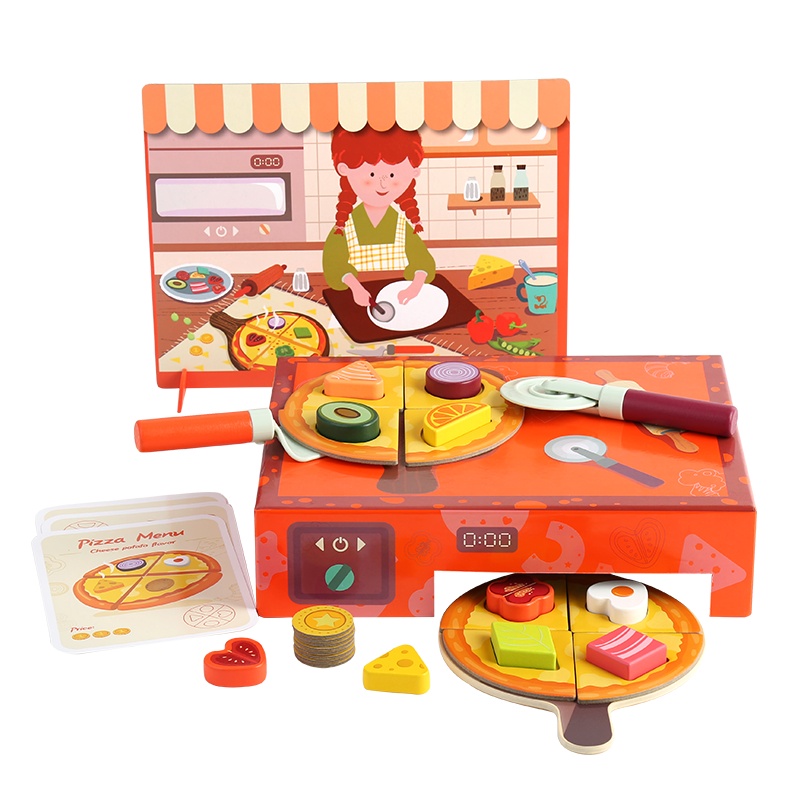 Topbright特宝儿切切乐认知形状仿真食物披萨盒120454