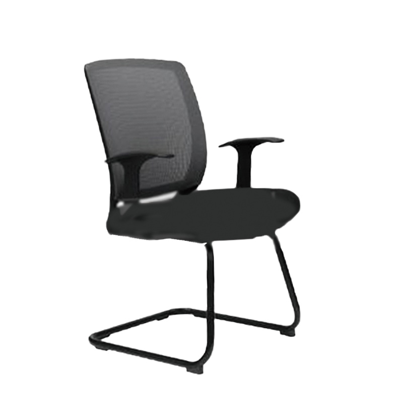 座椅系列会议椅XK-1601-3背黑色网布 座黑色弹力布
