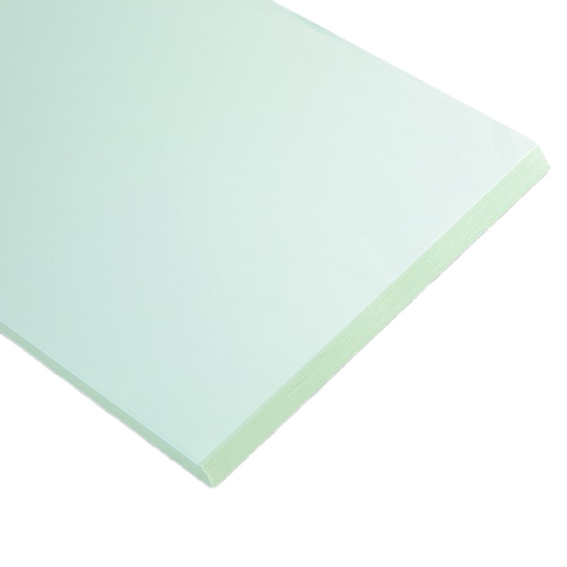 得力7757 a4浅绿色复印纸 打印纸 儿童DIY手工折纸 彩纸100张/包(5包)