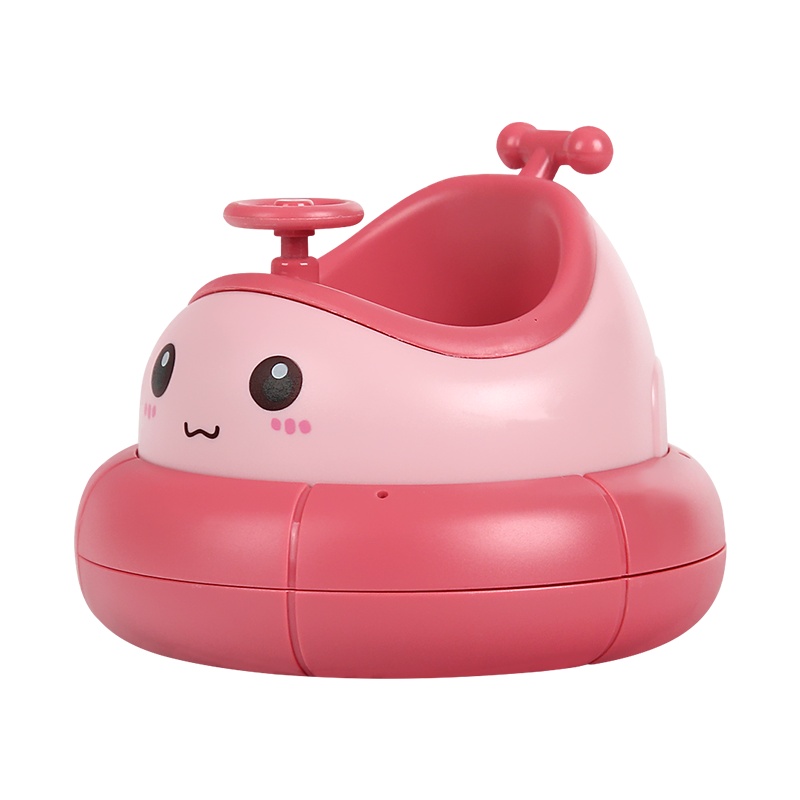 米宝兔宝宝洗澡玩具婴儿益智电动戏水玩具套装男女孩喷水0-1-3岁MB86F旋转杯-粉