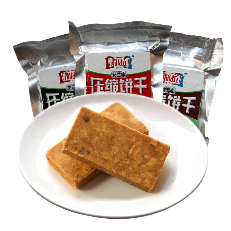 利拉 100g*10包 压缩饼干袋装1000g 混合口味早餐代餐休闲零食 (单位:袋)