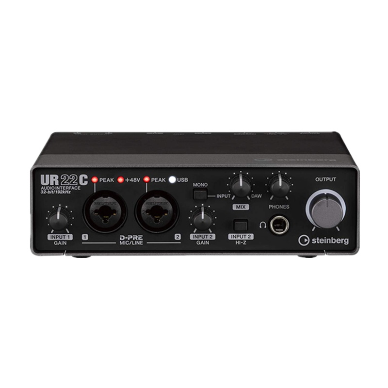 YAMAHA/雅马哈 UR22C 专业外置USB3.0录音编曲混音后期音频接口声卡 DJ音响设备配件