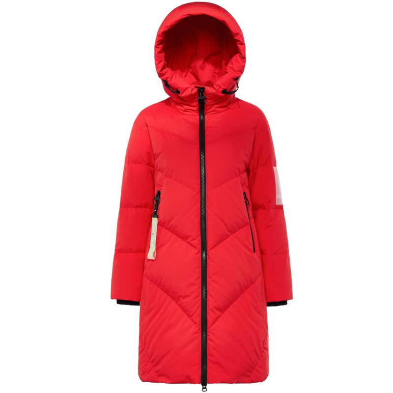 波司登中长款羽绒服女冬季新款韩版时尚连帽外套