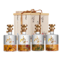 水井坊酒 梅兰竹菊 600mL*4盒 浓香型白酒 52度