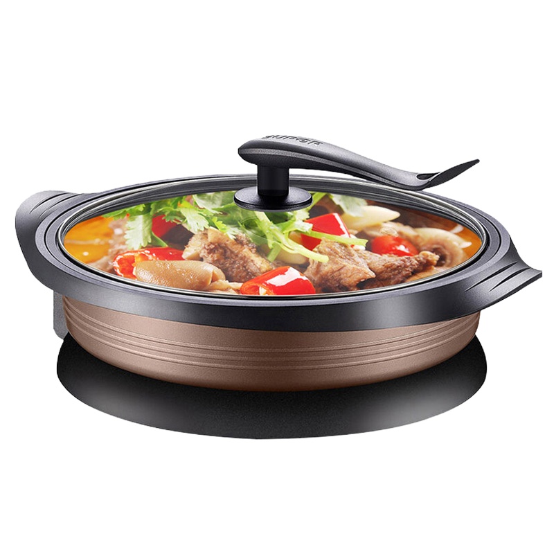 苏泊尔(SUPOR)电火锅家用 多功能电炒锅电煮锅不粘电饼铛煎烤机6L大容量电热锅 自动断电JJ34D801-180