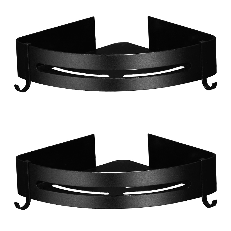 尔沫 浴室置物架浴室免打孔厕所洗手间厨房收纳壁挂四方篮免打孔式