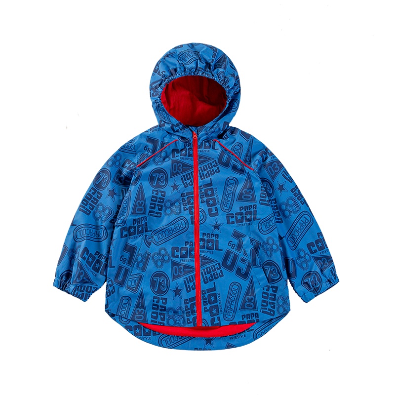 拉里宝贝Lioniebaby童装儿童外套宝宝梭织冲锋衣连帽防风外套2020春款新品男童LN01WS003