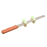 蛋糕分片器分层辅助面包土司切片架 面包刀分割器 2个装烘焙工具 敬平 10寸细齿锯刀+分割器2个
