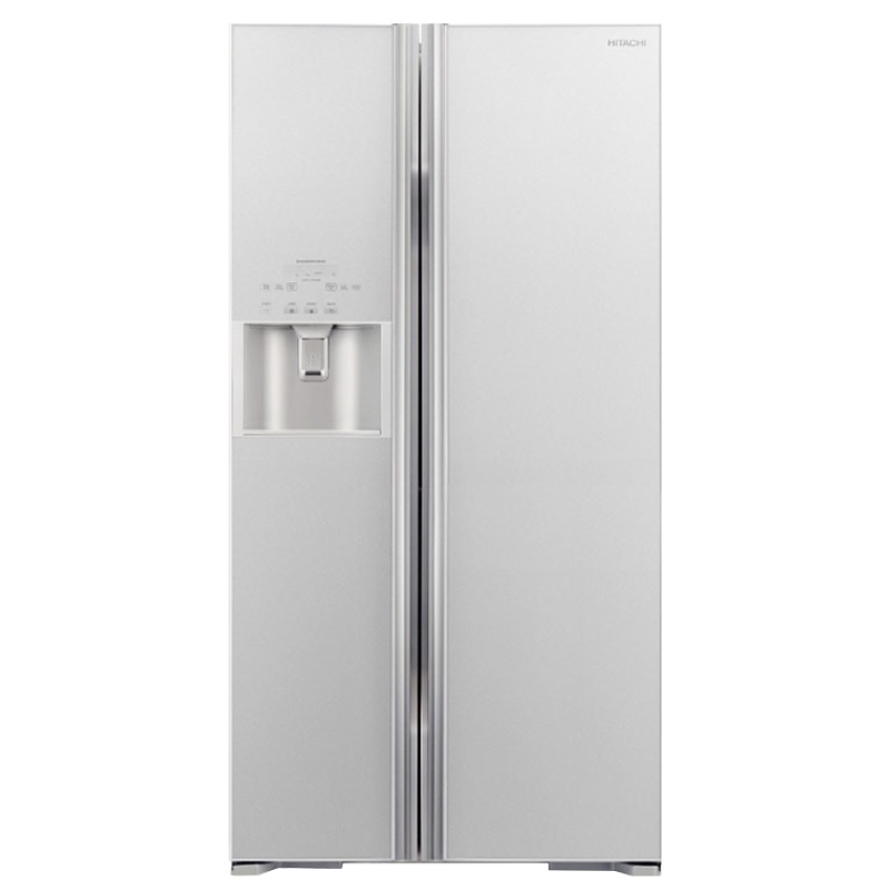日立(HITACHI) 598升风冷无霜变频对开门冰箱自动制冰纳米钛过滤R-SBS2100C(白色)原装进口