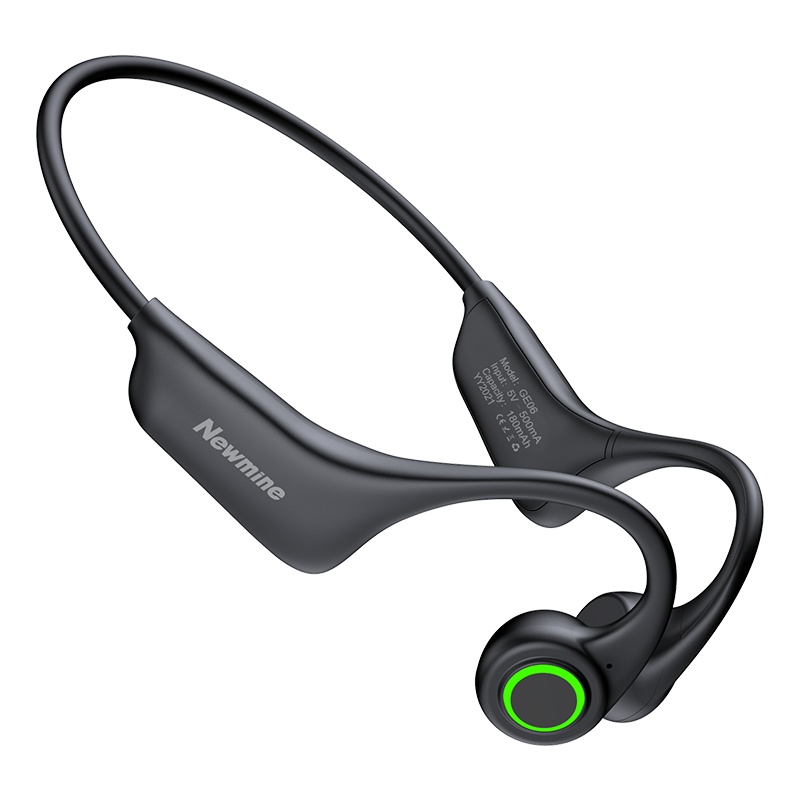 [自带16G内存]纽曼真骨传导蓝牙耳机GE06无线运动型跑步游泳2021年新款骨质骨传感不入耳高端男款女防水适用华为小米