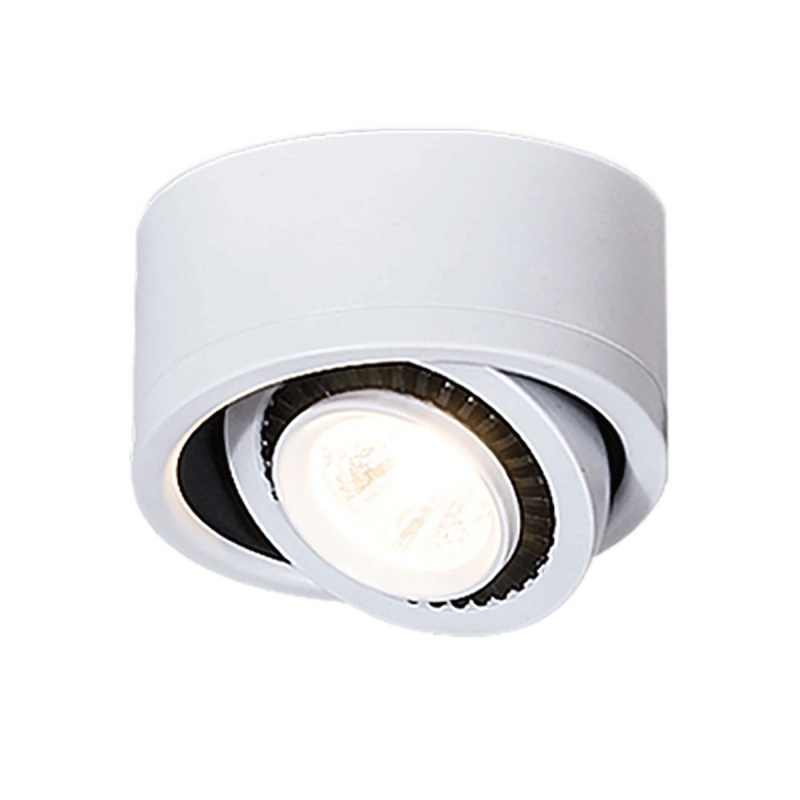 天花吸顶LED明装射灯家用小COB轨道射灯店铺商用超薄明装筒灯客厅