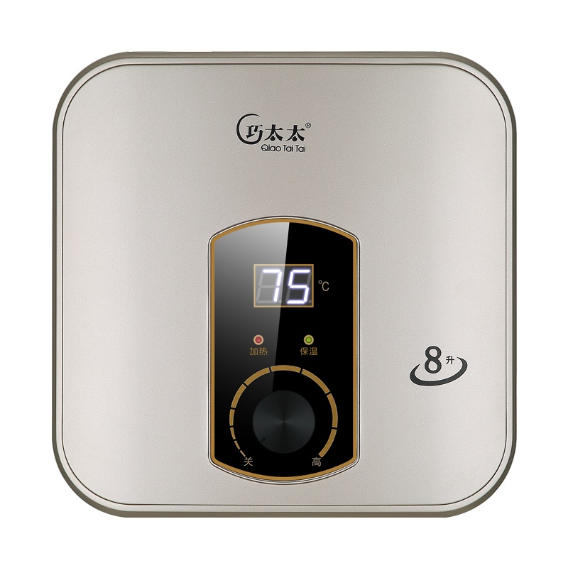 巧太太(qiaotaitai)小厨宝储水式即热式电热水器8L四级能效高效节能1500W上出水DSZF-S8