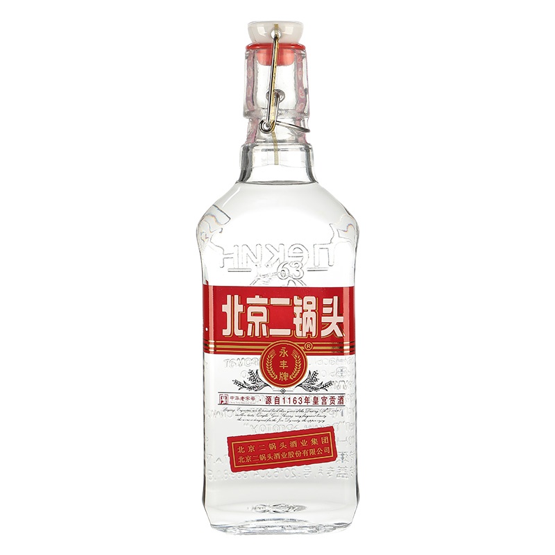 永丰牌北京二锅头1.5L白酒出口型小方瓶永丰二锅头42度清香型白酒42°纯粮食酒 出口小方瓶 1500ml 1瓶