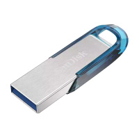 闪迪(SanDisk)64GB U盘 酷铄 CZ73 金属外壳 USB3.0 读150MB/s 内含加密软件 蓝色