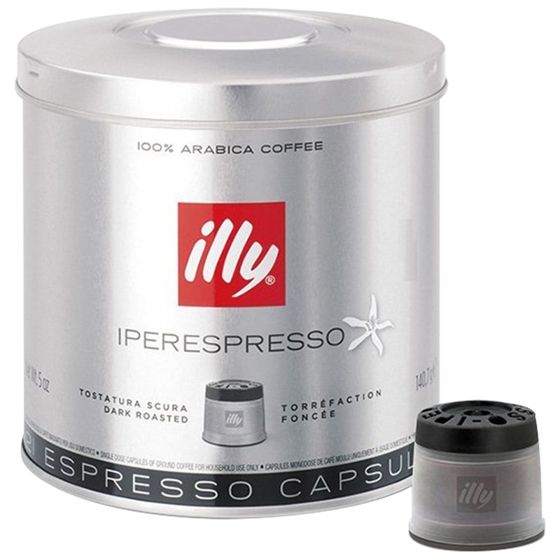 [深度烘焙]意利(illy)深焙咖啡胶囊21粒 原味咖啡 搭配咖啡机使用 黑咖啡 进口咖啡粉 进口咖啡 意大利进口