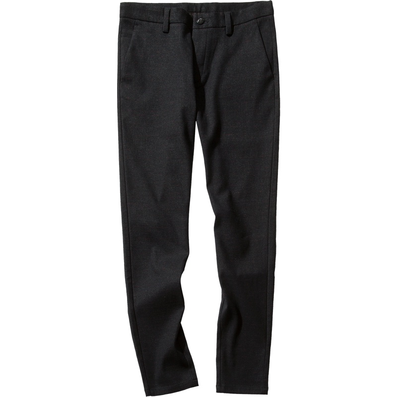 千纸鹤男装休闲裤男2018新款商务黑色直筒裤子男韩版潮流70080