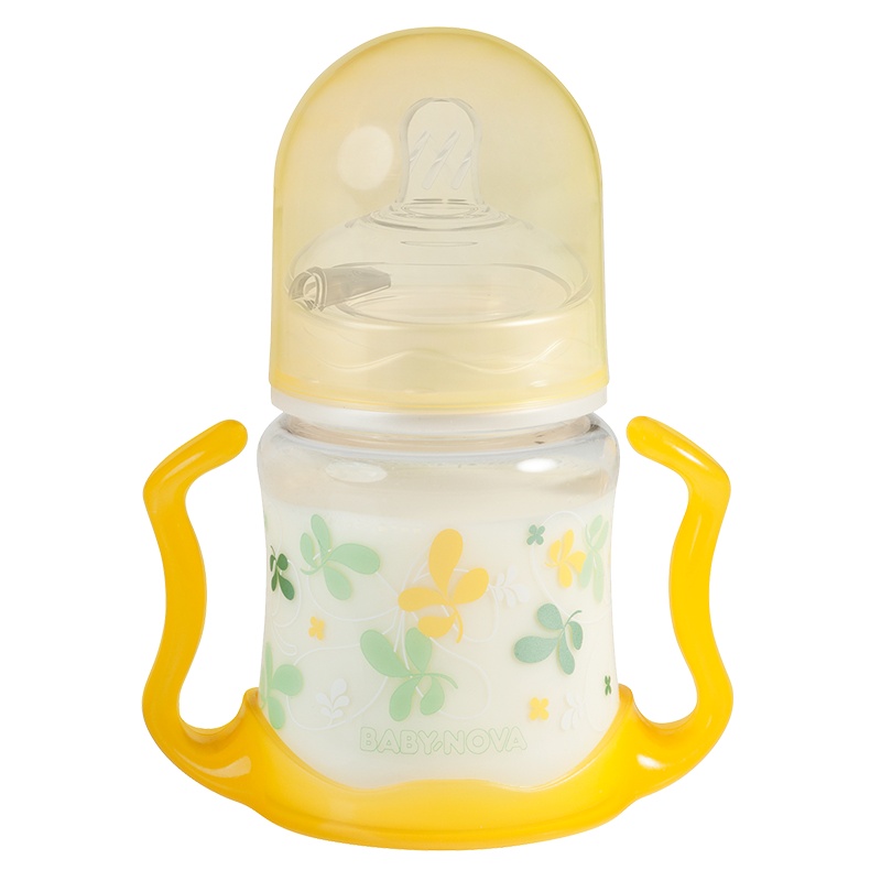 Baby-Nova婴乐之星婴儿宽口PA奶瓶-150ml(82009黄叶子)