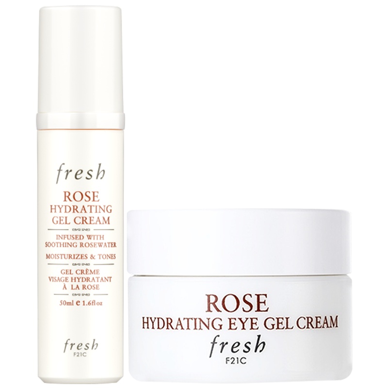 [国内专柜版]馥蕾诗玫瑰润泽舒缓凝霜50ml+馥蕾诗玫瑰润泽水凝眼霜15ml 赠:抱枕眼罩一套