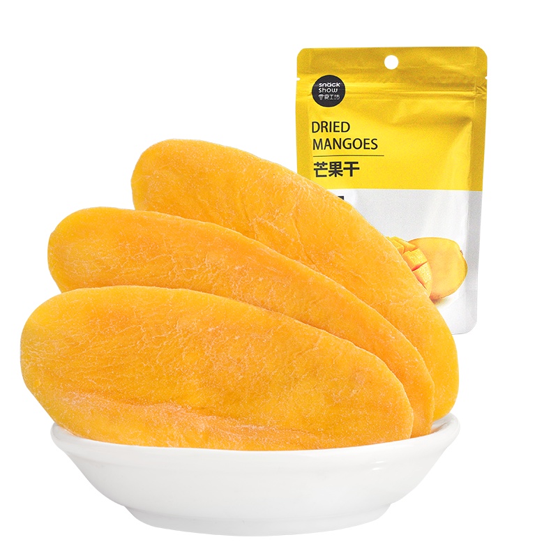 零食工坊(snack show)芒果干100g*2袋 休闲零食果脯蜜饯水果冻干食品袋装