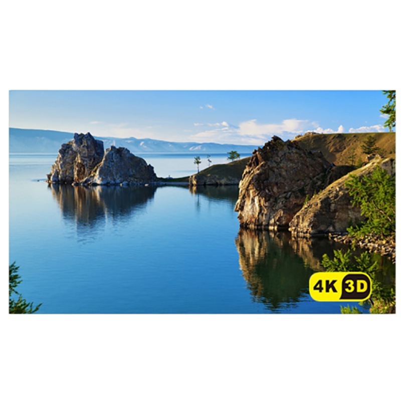 经科JK画框投影幕布无边框HB-W2高增益金属打孔透声幕96寸16:9