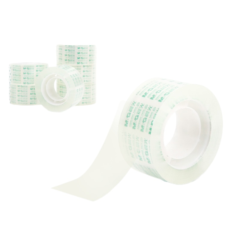 晨光(AJD97325)文具透明胶带学生手工胶布24mm*30y(27.42m/卷) 6卷/包 5包装