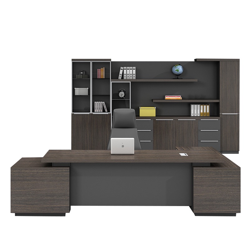 [晋美升]办公家具老板办公桌总裁桌简约现代主管经理桌