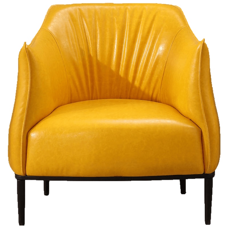 北欧现代简约单人沙发椅小户型卧室休闲客厅配套椅子创意洽谈沙发安心抵