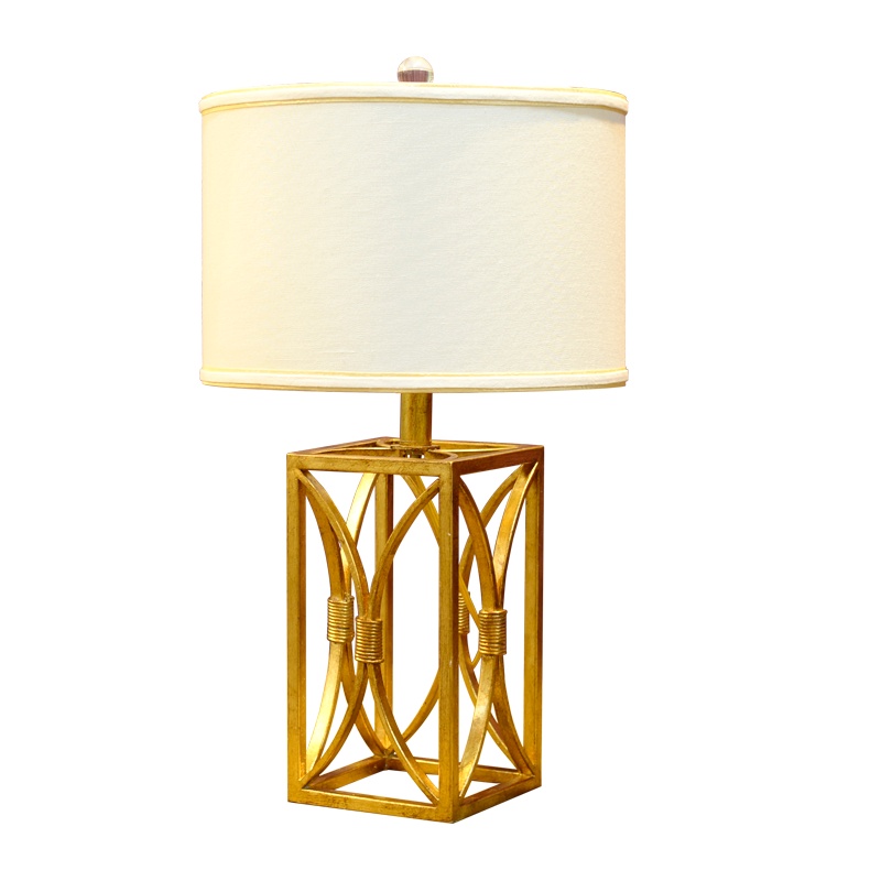 欧式美式复古装饰铁艺台灯卧室床头灯创意客厅书房北欧温馨可调光