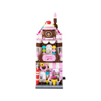 名创优品(miniso)儿童积木玩具立体拼装大颗粒益智趣味休闲孩子童心(遇见咖啡店)创意玩偶